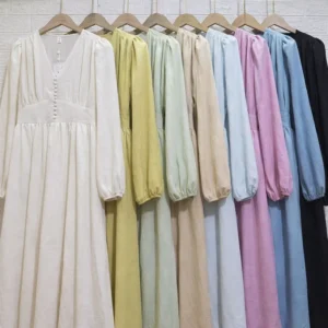 Korean Full Sleeve Long Dress Wholesale